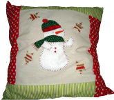 Capa para Almofada Boneco de Neve - Cód. 124589