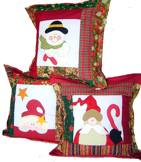 Kit 3 capas para almofadas Patchaplique 30X30 - Cód. 124569