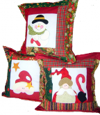 Kit 3 capas para almofadas Patchaplique 30X30 - Cód. 124569